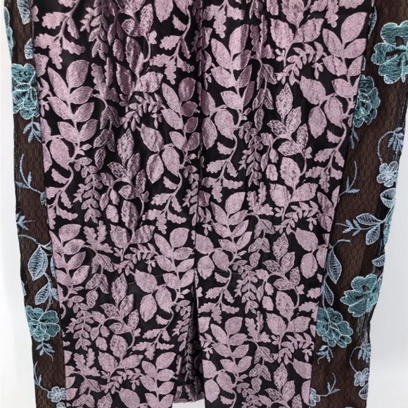 Byron Lars Beguile Brocade Sheath Dress size 2P petite short sleeved embroidered - Picture 9 of 14